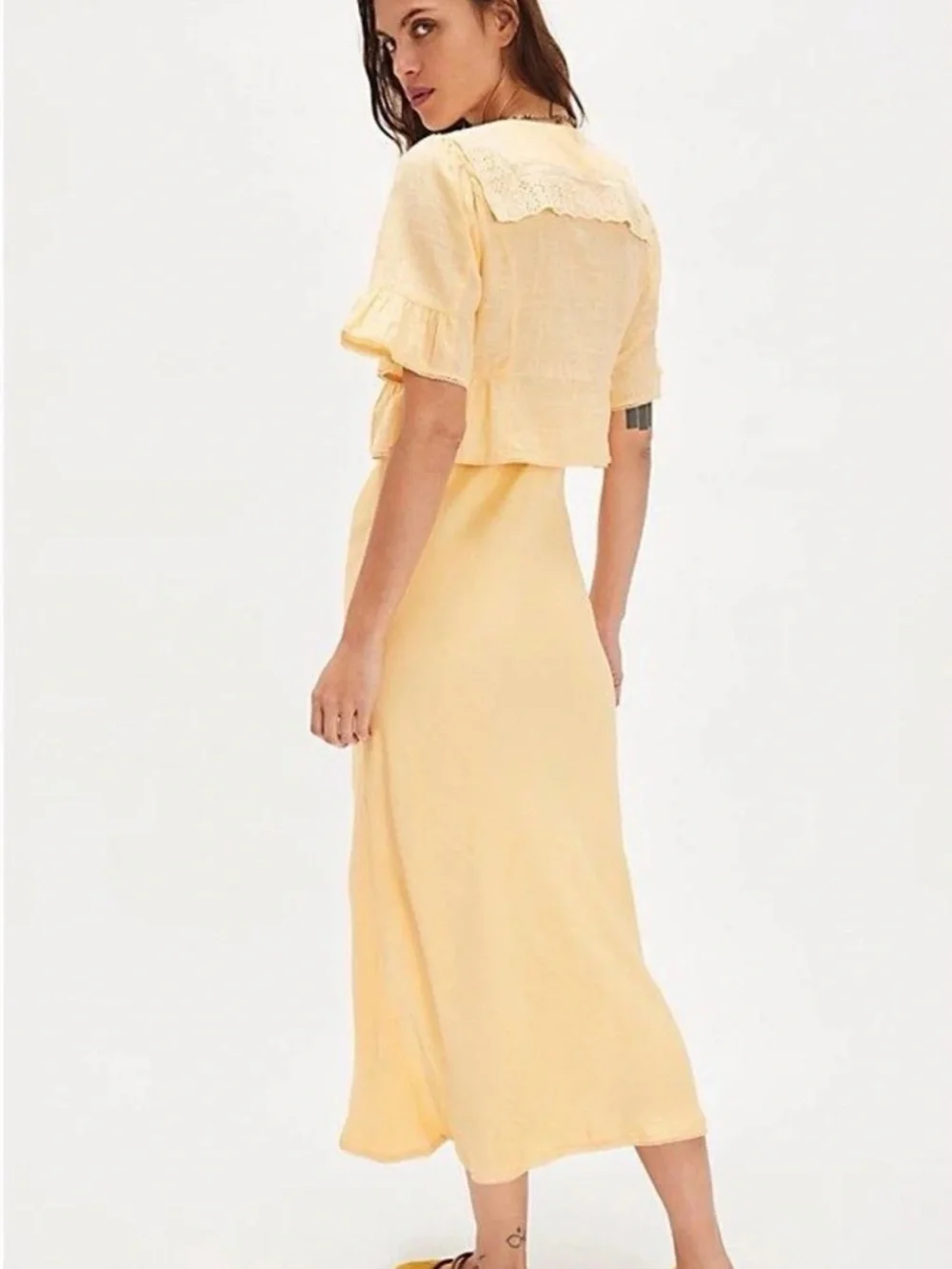 Free People Sweet Tea Bed - Jacket & Midi Dress Set